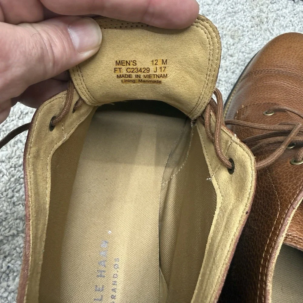 Cole Haan Grand.0s C23429 Chukka Boots Cap Toe shoes Brown Men's 12M